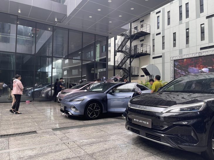 Một trong những hình ảnh đầu tiên của xe BYD ở Việt Nam được chia sẻ trên mạng xã hội - Ảnh: BYD Việt Nam Club